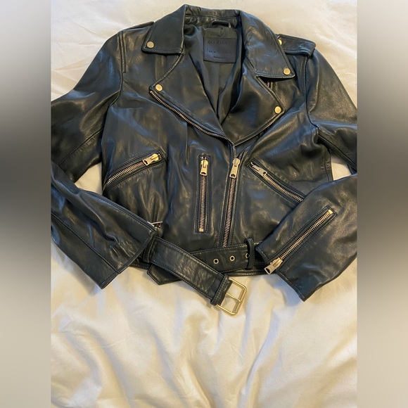NWOT Allsaints Balfern Leather Jacket - Picture 2 of 6